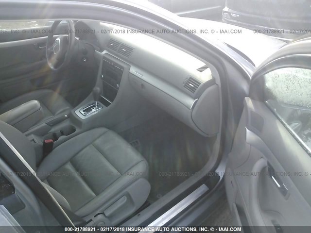 WAUDF78E27A081027 - 2007 AUDI A4 2.0T QUATTRO SILVER photo 5