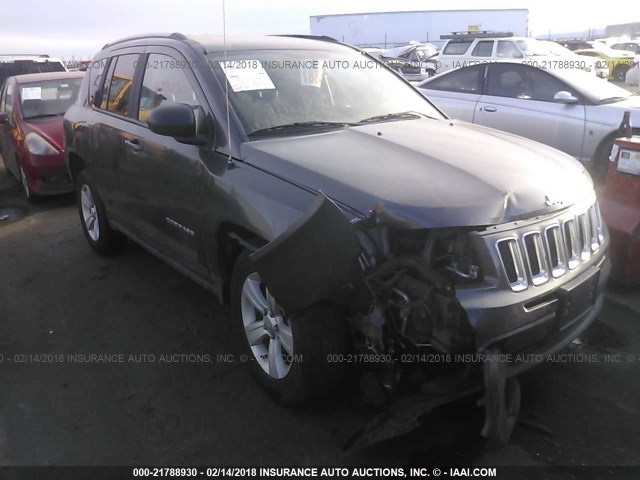 1C4NJDBB2GD566589 - 2016 JEEP COMPASS SPORT BLACK photo 1