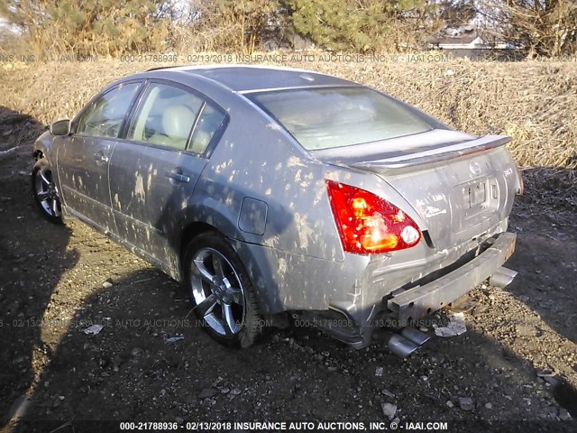 1N4BA41E68C807131 - 2008 NISSAN MAXIMA SE/SL GRAY photo 3