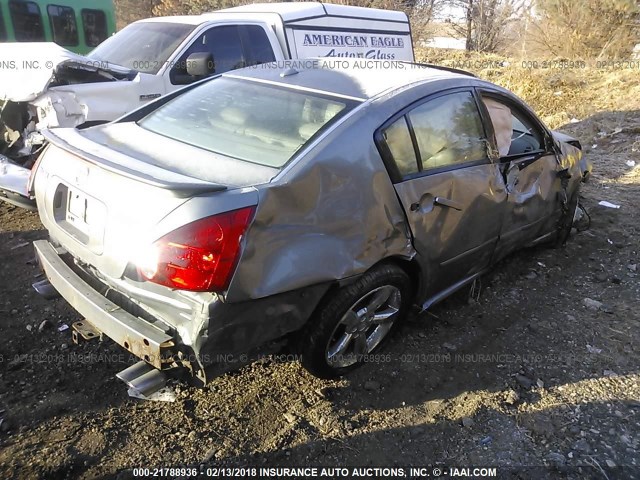 1N4BA41E68C807131 - 2008 NISSAN MAXIMA SE/SL GRAY photo 4