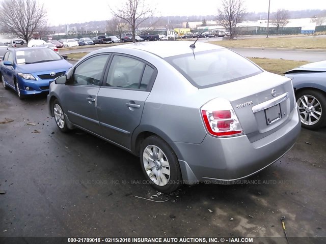 3N1AB6AP8AL728881 - 2010 NISSAN SENTRA 2.0/2.0S/SR/2.0SL SILVER photo 3