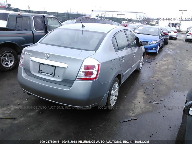 3N1AB6AP8AL728881 - 2010 NISSAN SENTRA 2.0/2.0S/SR/2.0SL SILVER photo 4