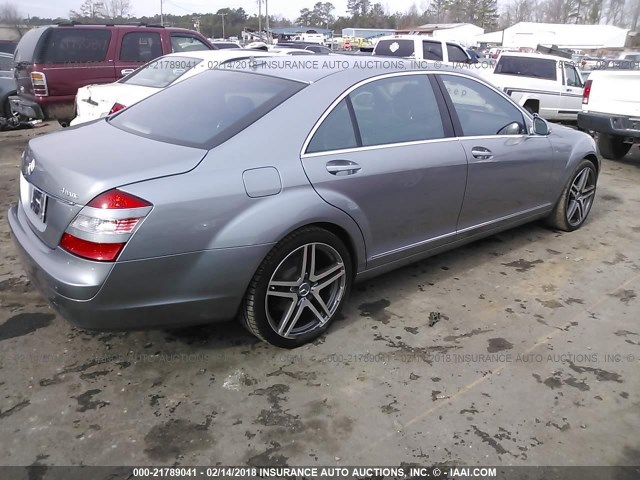 WDDNG86X89A269963 - 2009 MERCEDES-BENZ S 550 4MATIC SILVER photo 4