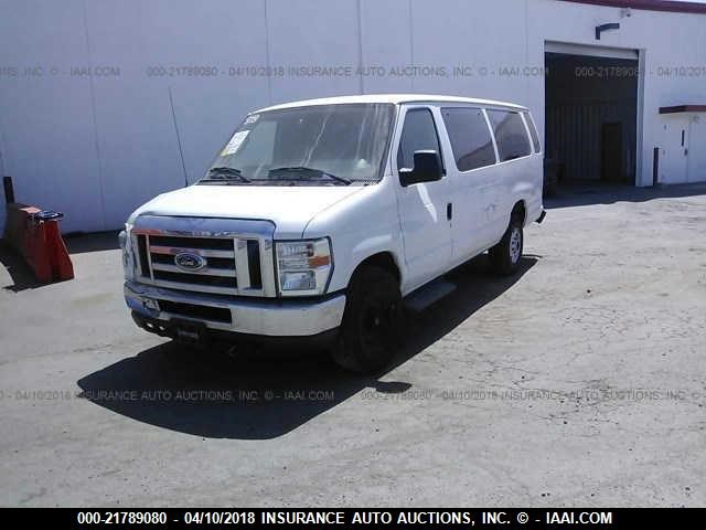 1FBSS3BL2BDB06459 - 2011 FORD ECONOLINE E350 SUPER DUTY WAGON WHITE photo 2