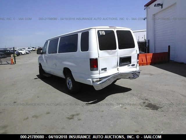 1FBSS3BL2BDB06459 - 2011 FORD ECONOLINE E350 SUPER DUTY WAGON WHITE photo 3