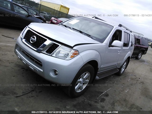 5N1AR1NB6CC605620 - 2012 NISSAN PATHFINDER S/LE/SE GRAY photo 2