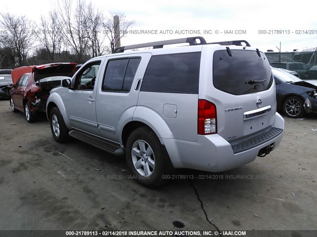 5N1AR1NB6CC605620 - 2012 NISSAN PATHFINDER S/LE/SE GRAY photo 3