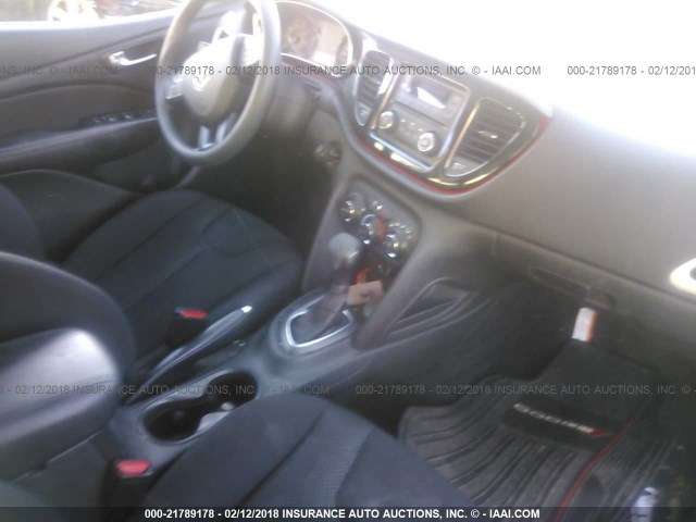 1C3CDFAA6FD363498 - 2015 DODGE DART SE BLACK photo 5