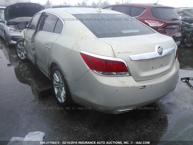 1G4GD5E34CF111389 - 2012 BUICK LACROSSE PREMIUM BEIGE photo 3