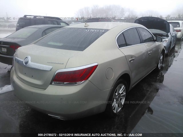 1G4GD5E34CF111389 - 2012 BUICK LACROSSE PREMIUM BEIGE photo 4