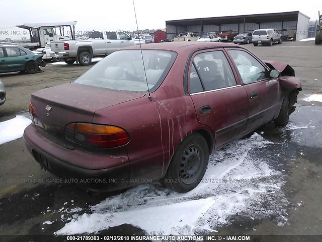 1Y1SK52892Z403357 - 2002 CHEVROLET GEO PRIZM LSI RED photo 4