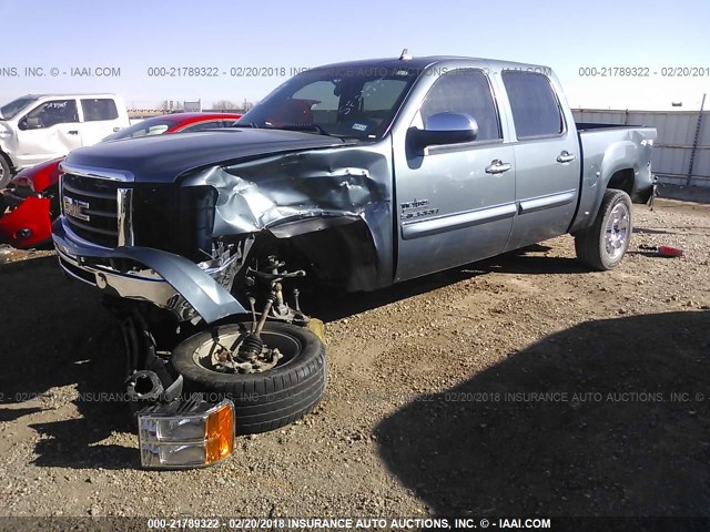 3GTP2VE33BG364081 - 2011 GMC SIERRA K1500 SLE BLUE photo 6