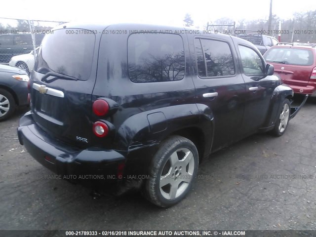 3GNDA13D97S616020 - 2007 CHEVROLET HHR LS BLACK photo 4