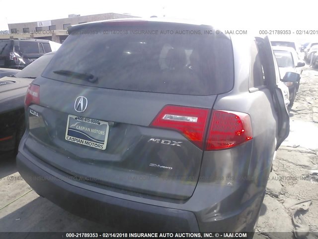 2HNYD28417H537695 - 2007 ACURA MDX TECHNOLOGY GRAY photo 4