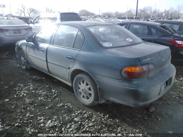 1G1NE52M0X6158875 - 1999 CHEVROLET MALIBU LS მწვანე ფოტო 3