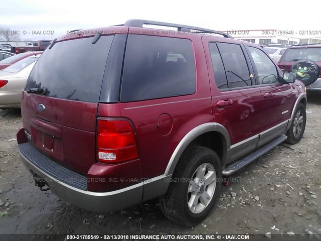 1FMZU74K64UA81032 - 2004 FORD EXPLORER EDDIE BAUER RED photo 4