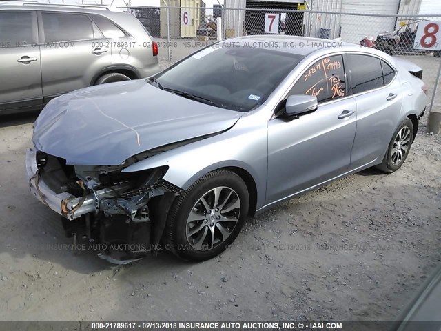 19UUB1F5XGA014823 - 2016 ACURA TLX TECH Light Blue photo 2