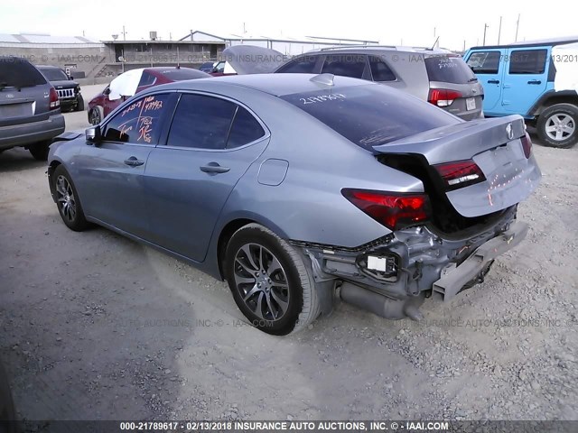 19UUB1F5XGA014823 - 2016 ACURA TLX TECH Light Blue photo 3