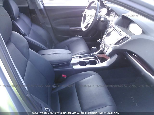 19UUB1F5XGA014823 - 2016 ACURA TLX TECH Light Blue photo 5