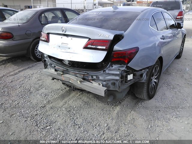 19UUB1F5XGA014823 - 2016 ACURA TLX TECH Light Blue photo 6