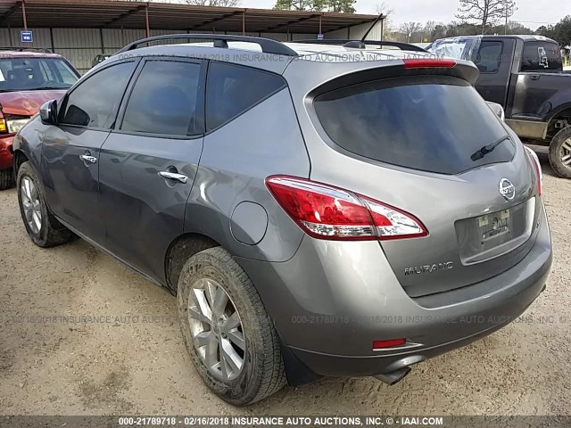 JN8AZ1MUXBW067142 - 2011 NISSAN MURANO S/SL/LE SILVER photo 3