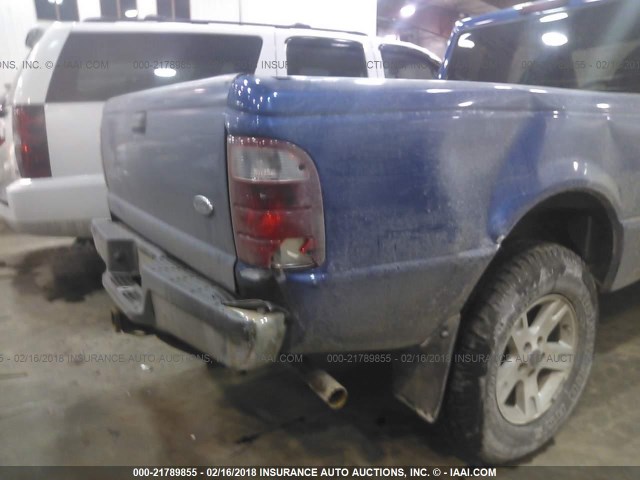 1FTYR15EX3PA94516 - 2003 FORD RANGER SUPER CAB BLUE photo 6