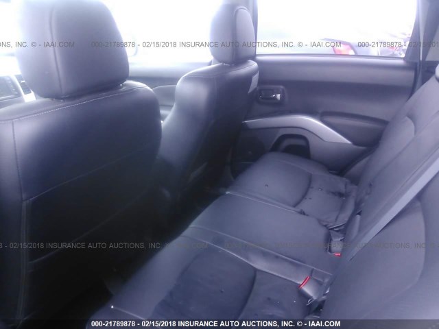 JA4MS41X98Z013782 - 2008 MITSUBISHI OUTLANDER XLS GRAY photo 8