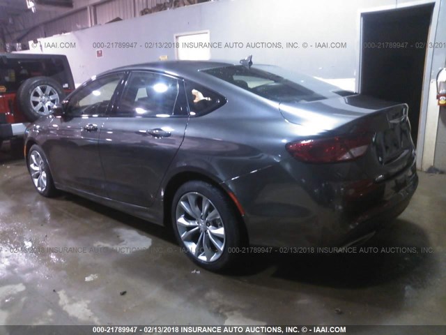 1C3CCCDG8GN158410 - 2016 CHRYSLER 200 S GRAY photo 3