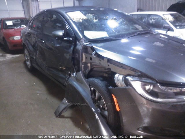 1C3CCCDG8GN158410 - 2016 CHRYSLER 200 S GRAY photo 6