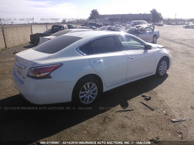 1N4AL3AP4EN383420 - 2014 NISSAN ALTIMA 2.5/S/SV/SL WHITE photo 4