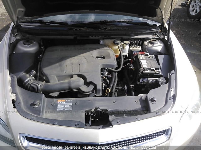 1G1ZC5E06CF286709 - 2012 CHEVROLET MALIBU 1LT 香槟色 照片 10