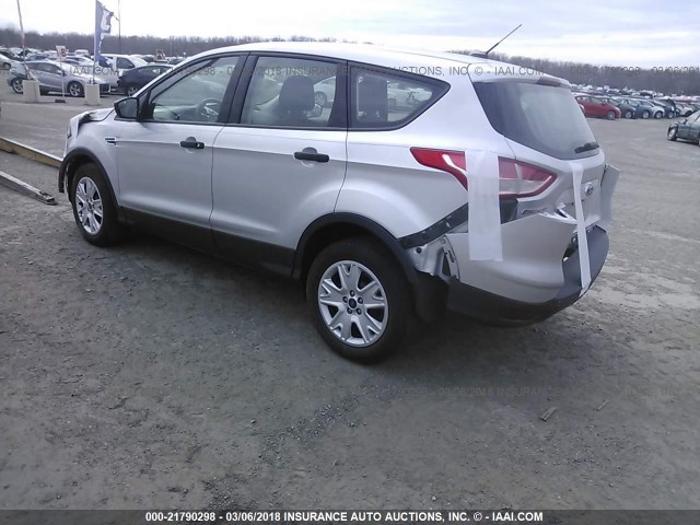 1FMCU0F75DUD14842 - 2013 FORD ESCAPE S SILVER photo 3