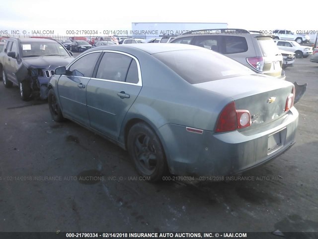 1G1ZG57B79F101269 - 2009 CHEVROLET MALIBU LS 绿色 照片 3