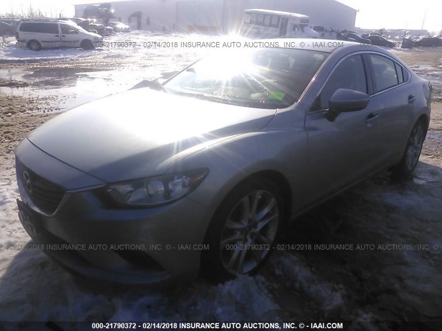 JM1GJ1V57F1213746 - 2015 MAZDA 6 TOURING SILVER photo 2