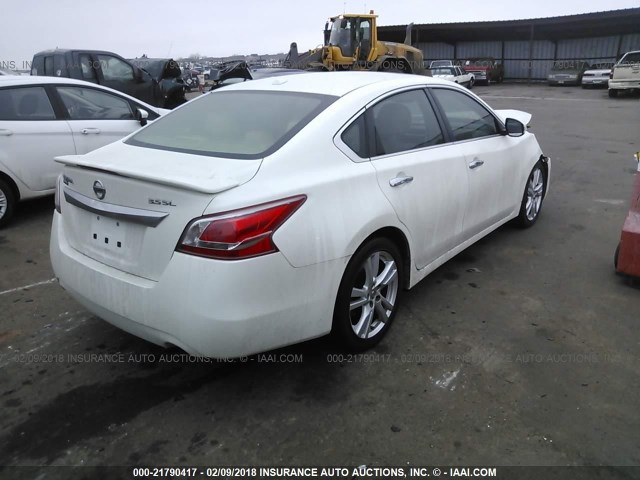 1N4BL3AP3DN529972 - 2013 NISSAN ALTIMA 3.5S/3.5SV/3.5SL WHITE photo 4