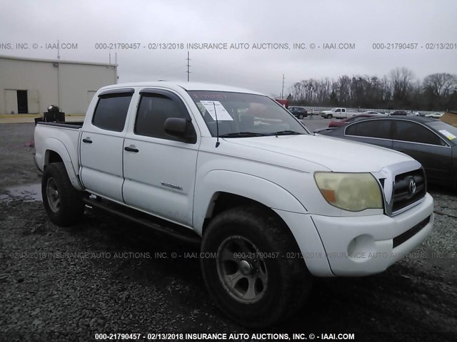 3TMJU62N16M027072 - 2006 TOYOTA TACOMA DOUBLE CAB PRERUNNER WHITE photo 1