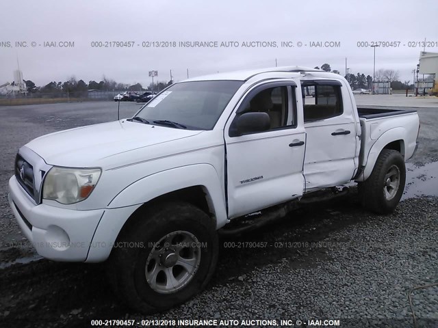 3TMJU62N16M027072 - 2006 TOYOTA TACOMA DOUBLE CAB PRERUNNER WHITE photo 2