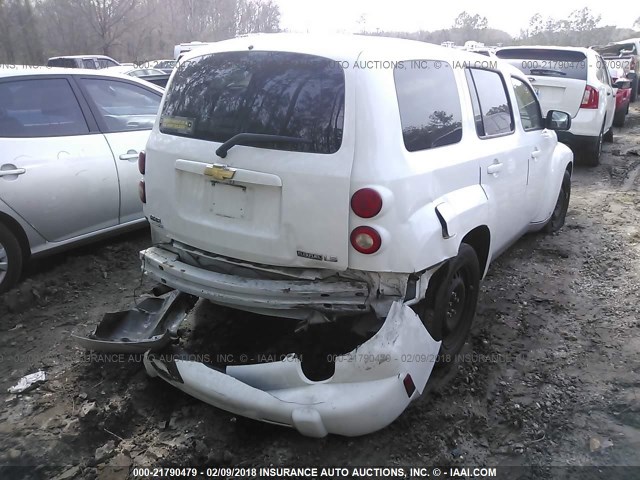 3GNCA13B69S611726 - 2009 CHEVROLET HHR LS WHITE photo 4