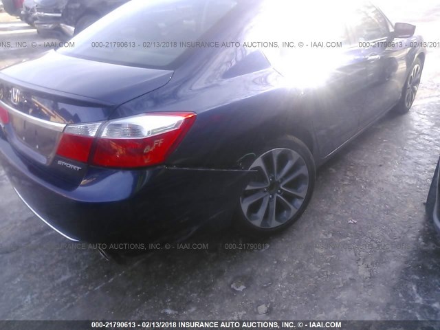 1HGCR2F59FA240735 - 2015 HONDA ACCORD SPORT 蓝色 照片 6