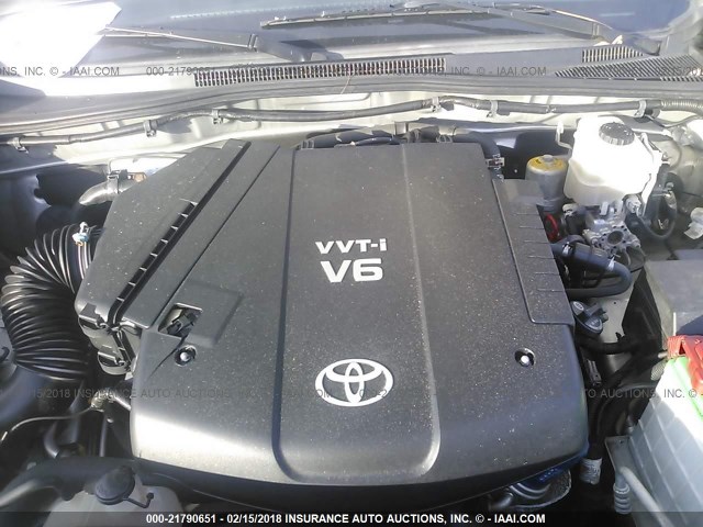 3TMLU4EN3AM055120 - 2010 TOYOTA TACOMA DOUBLE CAB ნაცრისფერი ფოტო 10