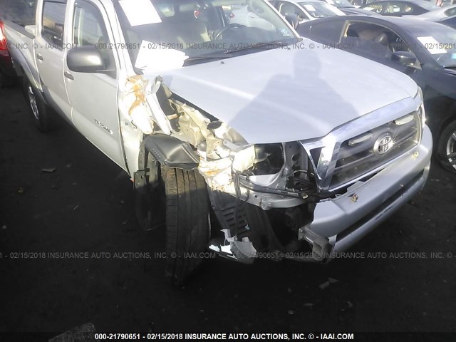 3TMLU4EN3AM055120 - 2010 TOYOTA TACOMA DOUBLE CAB ნაცრისფერი ფოტო 6