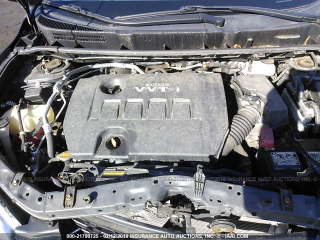2T1KU4EE3AC518510 - 2010 TOYOTA COROLLA MATRIX  GRAY photo 10