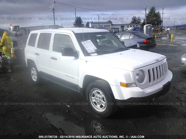 1C4NJPBA1GD652145 - 2016 JEEP PATRIOT SPORT WHITE photo 1