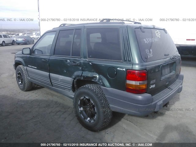 1J4GZ58S2VC703316 - 1997 JEEP GRAND CHEROKEE LAREDO/TSI GREEN photo 3