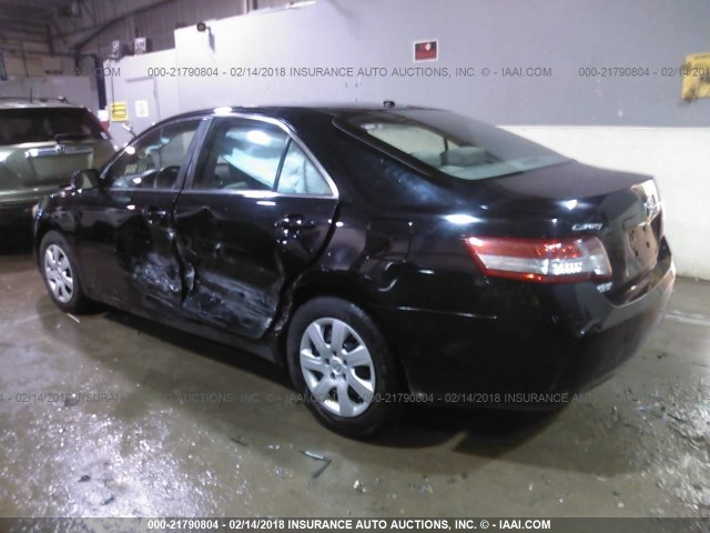 4T1BF3EK7AU532466 - 2010 TOYOTA CAMRY SE/LE/XLE BLACK photo 3