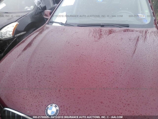 5UXWX9C52D0A30061 - 2013 BMW X3 XDRIVE28I MAROON photo 10