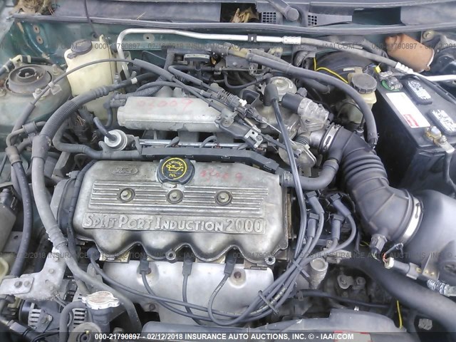 3FALP15P4VR114584 - 1997 FORD ESCORT LX GREEN photo 10