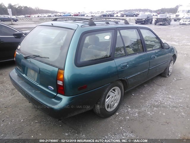 3FALP15P4VR114584 - 1997 FORD ESCORT LX GREEN photo 4