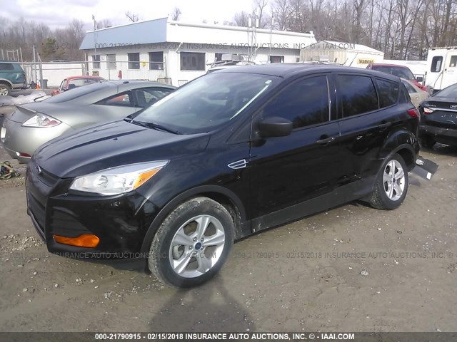 1FMCU0F79EUE39604 - 2014 FORD ESCAPE S BLACK photo 2