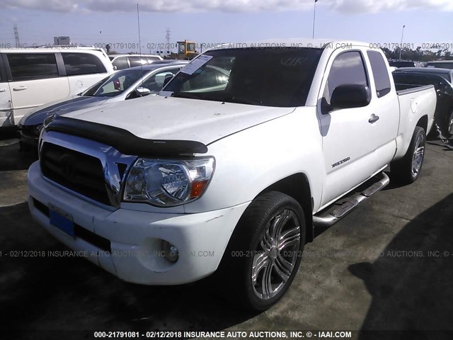 5TETX22N66Z255242 - 2006 TOYOTA TACOMA ACCESS CAB Ақ фото 2